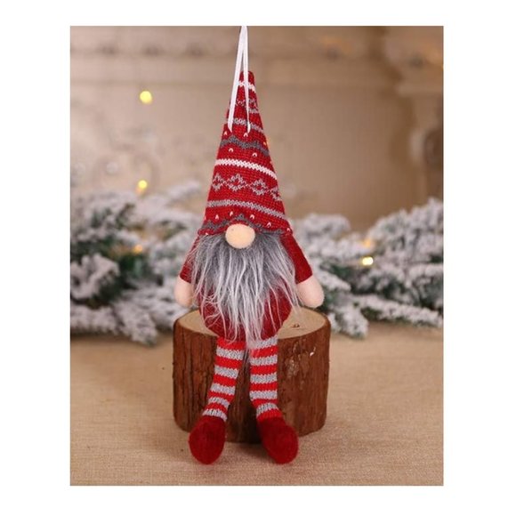 Gnomes Christmas Ornaments 4pc Holiday Decor Xmas Tree Tray Decorations Gift - Picture 5 of 8